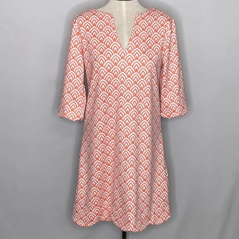 Vfish Vera Fishbaugh Scalloped Hem Dress - Medium